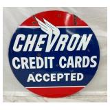 33IN PORC. DS CHEVRON SIGN