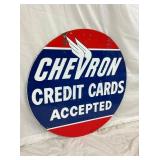 33IN PORC. DS CHEVRON SIGN