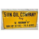 PORC. SUN OIL CO. SIGN