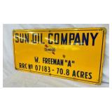 PORC. SUN OIL CO. SIGN