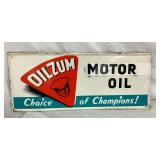 1965 OILZUM TIN SIGN