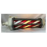 EARLY PORC. 33IN BARBER SHOP POLE