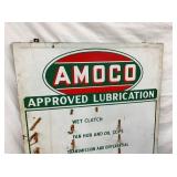 SSP AMOCO LUBRICATION SIGN DISPLAY 38X65