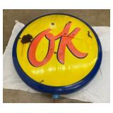 CLOSEUP VIEW OK DEALER SIGN