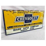 CLOSEUP VIEW CHEVROLET DEALER SIGN