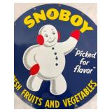 23IN SSP SNOBOY FRUITS & VEG. SIGN