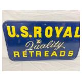 CLOSEUP VIEW EMB. RETREADS SIGN