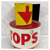 UNUSUAL SHELL "TCP" SPINNER SIGN