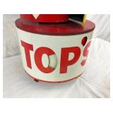 CLOSEUP VIEW SHELL SPINNER SIGN