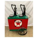RESTORED TEXACO DOUBLE PUMP