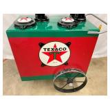 SIDE VIEW EARLY TEXACO DOUBLE PUMP
