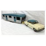 1953 SMITH MILLER CONV. CAR W/ CAMPER