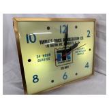 YANDLES TRUCKS DEALER CLOCK CHARLOTTE NC