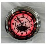 15IN VICTOR PINWHEEL NEON CLOCK