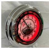 15IN VICTOR PINWHEEL NEON CLOCK