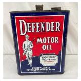 2G. DEFENDER MOTOR OIL CAN
