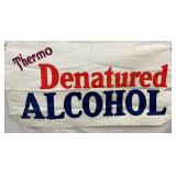 OLD STOCK THERMO ALCOHOL BANNER 71X36