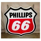 EMB. PHILLIPS 66 PLASTIC SHIELD SIGN