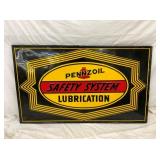 SST EMB. PENNZOIL LUB. SIGN 60X36