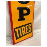 1961 SST EMB. VERTICAL DUNLOP SIGN 14X60