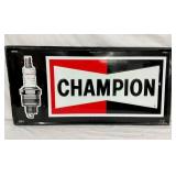 EMB. SST CHAMPION SPARKPLUG SIGN 36X18