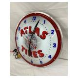 EARLY 16IN ATLAS TIRES SELF STARTER