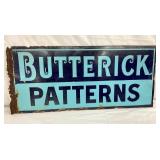 EARLY DSP BUTTERICK PATTERNS SIGN/FLANGE