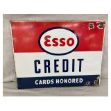 SSP ESSO CREDIT CARDS SIGN 18X14