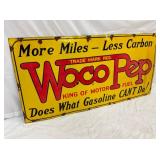 CLOSEUP WOCO PEP SIGN