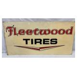 EMB. SST FLEETWOOD TIRES SIGN 48X24