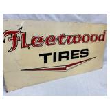 EMB. SST FLEETWOOD TIRES SIGN 48X24