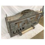 TATE CANNED MILK GLASS INSERT SIGN