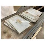 W/ MILK GLASS INSERTS