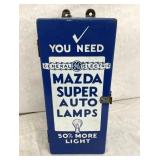 BLUE PORC. MAZDA LAMPS CABINET 7X16