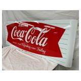 SSP COKE FISHTAIL SLED SIGN 64X24