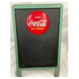 NICE COKE SIDEWALK SIGN W/ CAPS 25X40