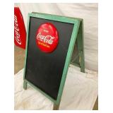 NICE COKE SIDEWALK SIGN W/ CAPS 25X40