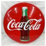 36IN PORC. COKE BUTTON W/ BOTTLE