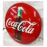 36IN PORC. COKE BUTTON W/ BOTTLE