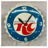 18IN ROYAL CROWN CAP CLOCK