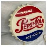 CLOCSUP VIEW PEPSI CAP SIGN