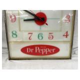 CLOSEUP VIEW DR. PEPPER CLOCK