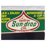 1965 SST EMB. SUNDROP MENU SIGN 19X27