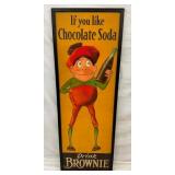 EARLY VERTICAL MASONITE CHOC. BROWNIE