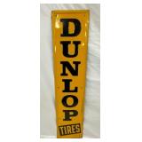 SST EMB. VERT. DUNLOP TIRES SIGN 14X60