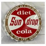 34IN SST EMB. SUNDROP COLA CAP SIGN