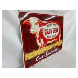 SSP BABY BEER SIGN W/ COW 34X26