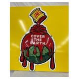 CLOSEUP NICE COLORS CONVEX SIGN