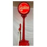 W/ LIGHTED GASOLINE GLOBE