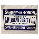 SSP SURETY ON BONDS NY SIGN 15X10